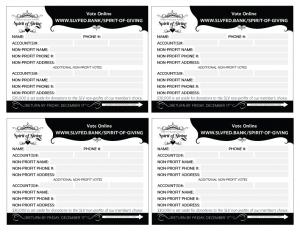 Voter Card Black and White